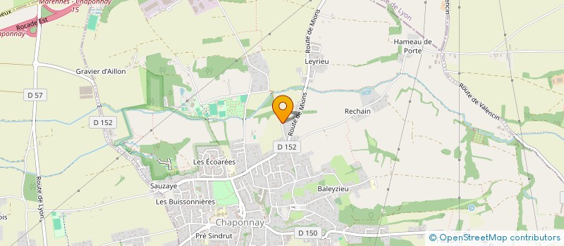 localisation de l'entreprise HUGO WOOJIN  CHAPONNAY