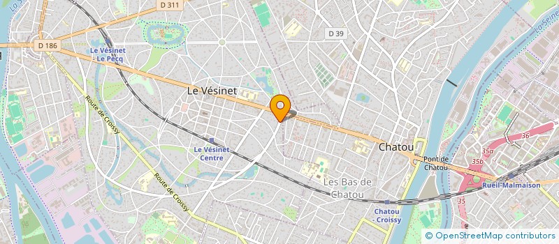 localisation de l'entreprise HUGOBLUE  LE VESINET