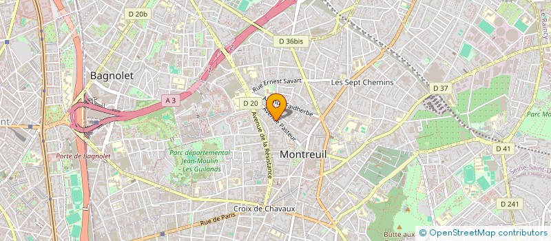 localisation de l'entreprise HUGOLEA à MONTREUIL