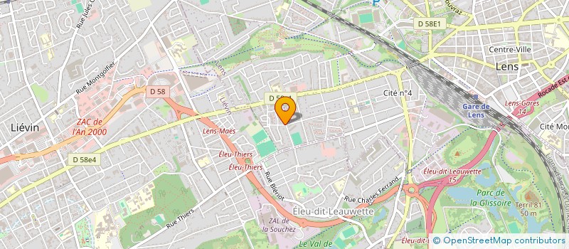 localisation de l'entreprise HUGOLIN  LENS