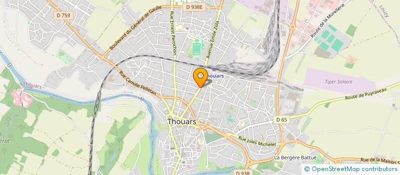 localisation de l'entreprise HUGOLUCE  THOUARS