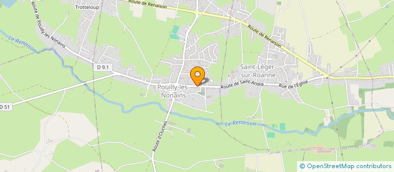 localisation de l'entreprise HUGOLYMP  POUILLY-LES-NONAINS