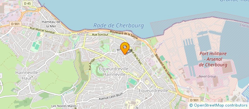 localisation de l'entreprise HUGOMAX à CHERBOURG-EN-COTENTIN