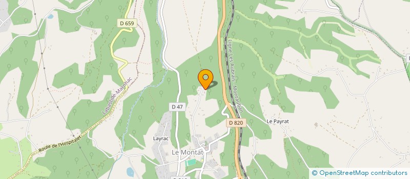 localisation de l'entreprise HUGON  LE MONTAT