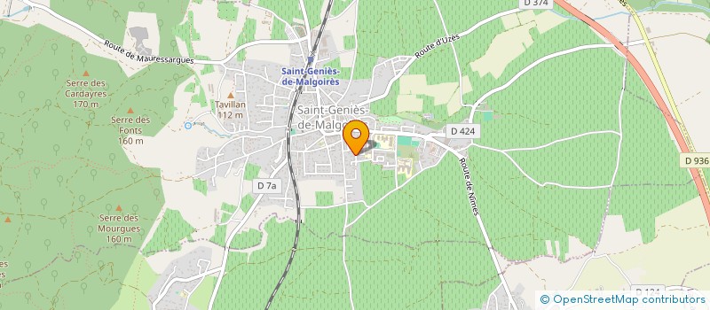 localisation de l'entreprise HUGON  SAINT-GENIES-DE-MALGOIRES