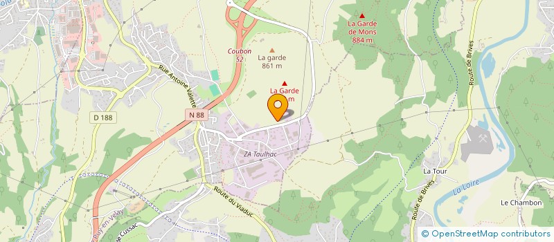 localisation de l'entreprise HUGON AUVERGNE-RHONE-ALPES  LE PUY-EN-VELAY