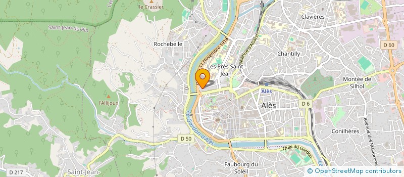 localisation de l'entreprise HUGON BENLEFKI  ALES