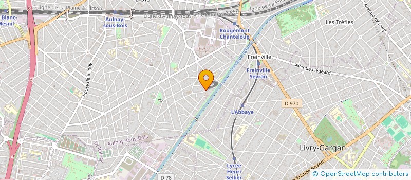 localisation de l'entreprise HUGON CONSULTING à AULNAY-SOUS-BOIS