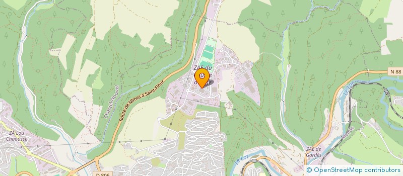 localisation de l'entreprise HUGON VOYAGES  MENDE