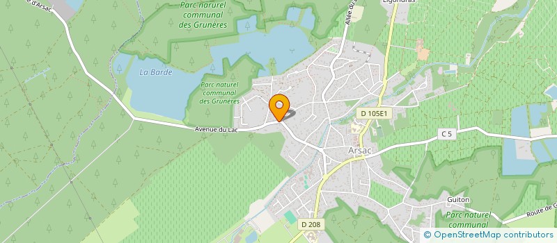 localisation de l'entreprise HUGONAM  ARSAC