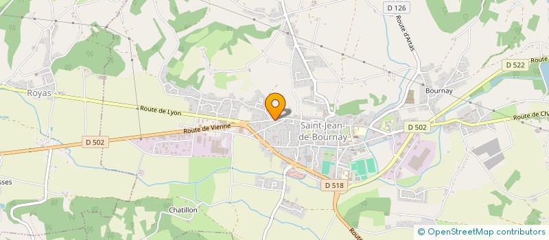 localisation de l'entreprise HUGONIN DENTAIRE SEQUOIA  SAINT-JEAN-DE-BOURNAY