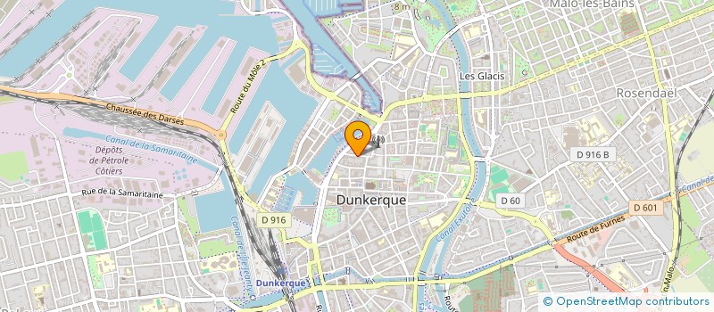 localisation de l'entreprise HUGOO ET COHIDON COURTAGE à DUNKERQUE