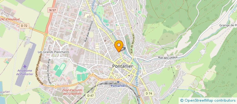 localisation de l'entreprise HUGOPIERRE  PONTARLIER