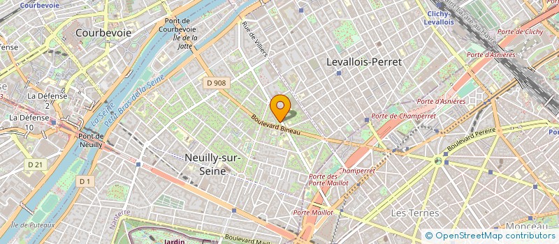 localisation de l'entreprise HUGOT FLAT à NEUILLY-SUR-SEINE