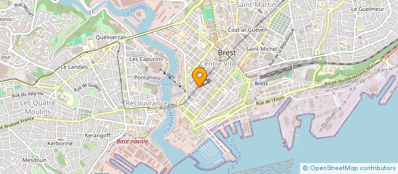 localisation de l'entreprise HUGOTROM à BREST