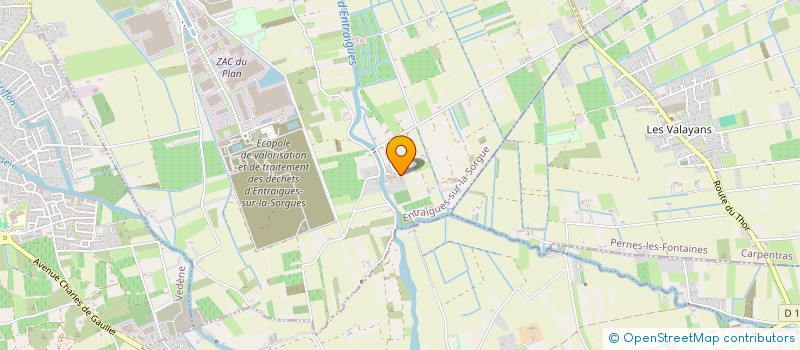 localisation de l'entreprise HUGUEL  ENTRAIGUES-SUR-LA-SORGUE