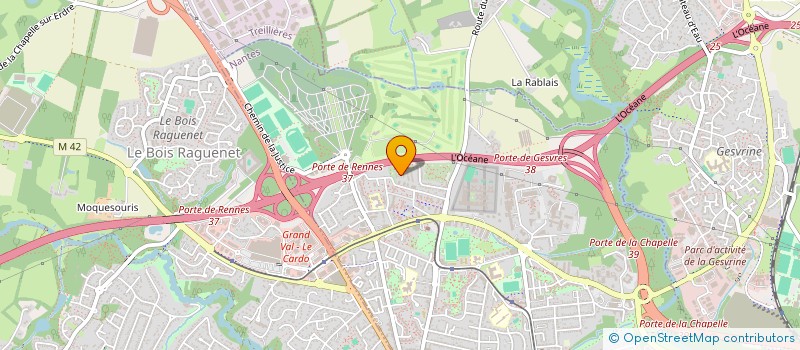 localisation de l'entreprise HUGUEN à NANTES