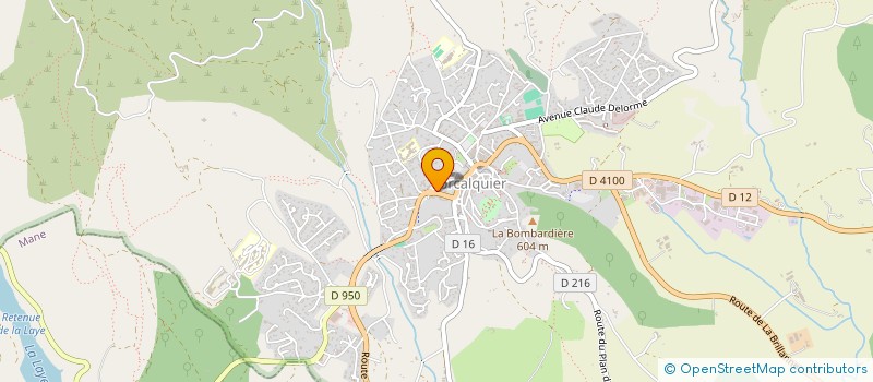 localisation de l'entreprise HUGUENET IMMOBILIER à FORCALQUIER
