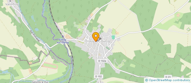 localisation de l'entreprise HUGUENIN à CROUY-SUR-OURCQ