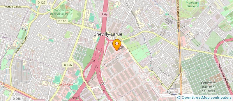 localisation de l'entreprise HUGUENIN & ASSOCIES à CHEVILLY-LARUE