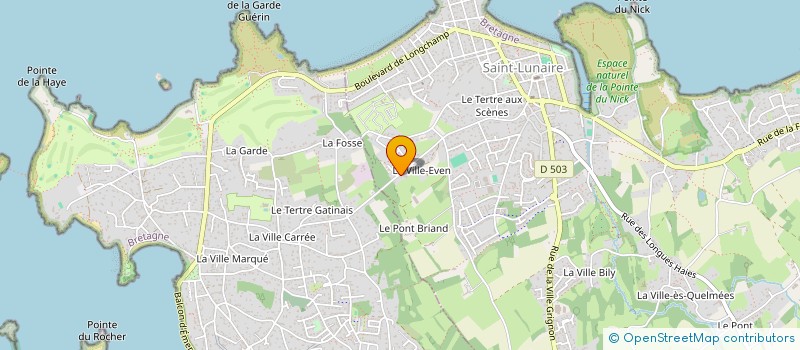 localisation de l'entreprise HUGUENOT ELECTRICITE GENERALE  SAINT-LUNAIRE