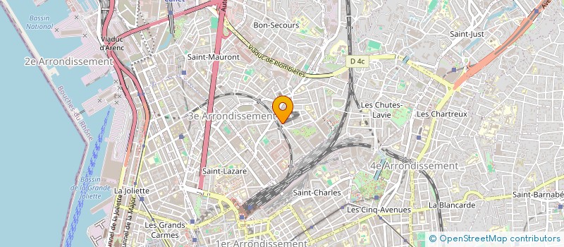 localisation de l'entreprise HUGUES 64 à MARSEILLE