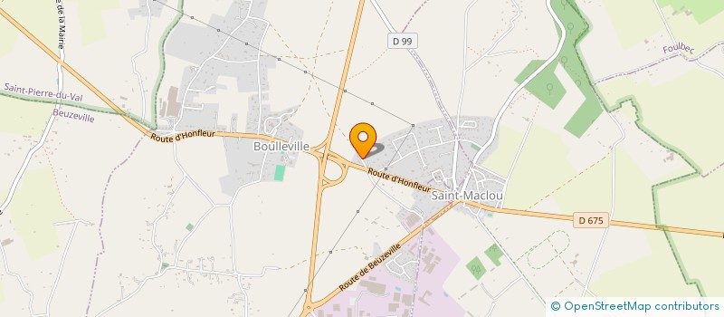 localisation de l'entreprise HUGUES DORSNER  BOULLEVILLE