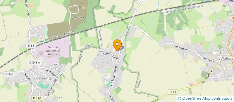 localisation de l'entreprise HUGUES DSV  HELESMES