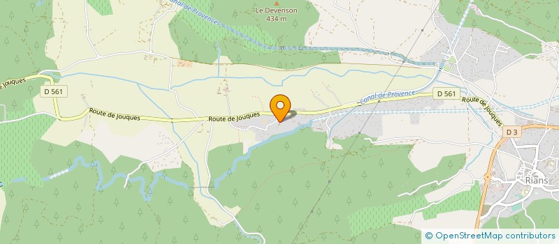 localisation de l'entreprise HUGUES ENTREPRISE DE TRAVAUX AGRICOLES ET PUBLICS  RIANS