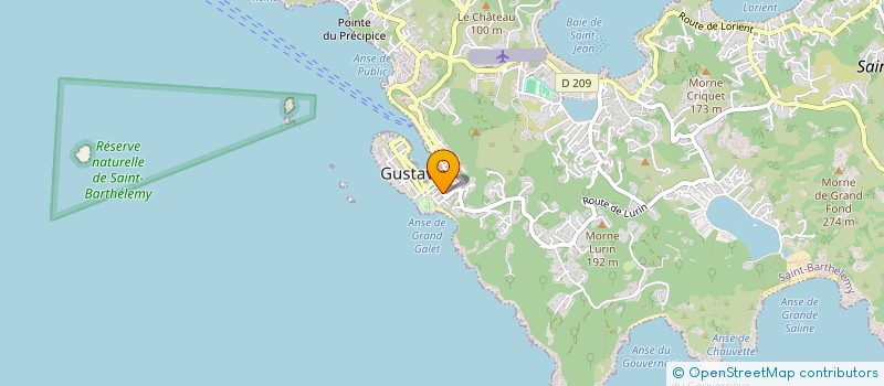 localisation de l'entreprise HUGUES MARINE à SAINT BARTHELEMY