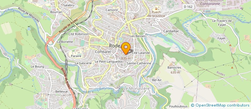 localisation de l'entreprise HUGUES TOURNIER  RODEZ