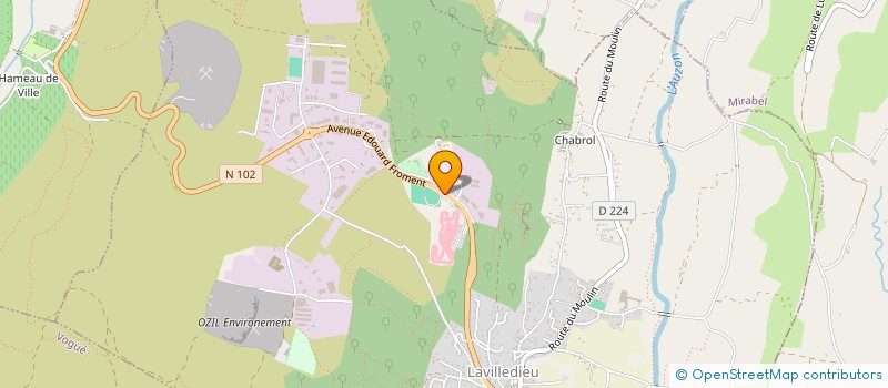 localisation de l'entreprise HUGUES VIERNE TAILLEUR DE PIERRE  LAVILLEDIEU