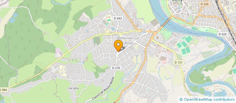 localisation de l'entreprise HUGUET CONSTRUCTIONS à BELLERIVE-SUR-ALLIER