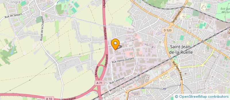 localisation de l'entreprise HUGUET CREICHE METALLERIE à INGRE