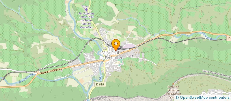 localisation de l'entreprise HUGUETTE  SAINT-PAUL-DE-FENOUILLET