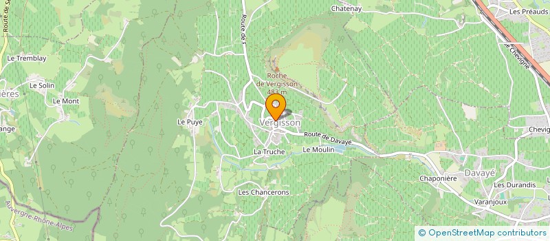 localisation de l'entreprise HUGUETTE DEVELOPPEMENT à VERGISSON