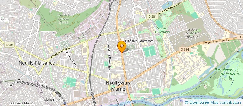 localisation de l'entreprise HUGUETTE FLEUR à NEUILLY-SUR-MARNE