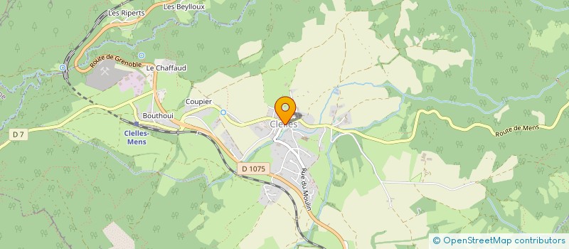 localisation de l'entreprise HUGUETTE : UN GROUPEMENT D'EMPLOYEURS DANS LE TRIEVES  CLELLES