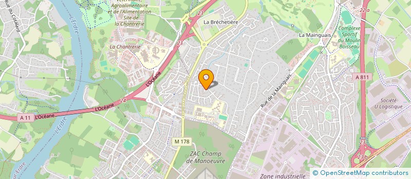 localisation de l'entreprise HUGUVI ECLOZ  CARQUEFOU