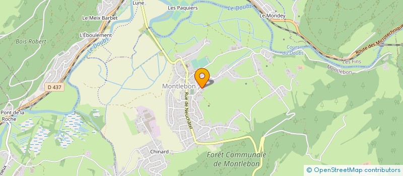 localisation de l'entreprise HUGYAN  MONTLEBON