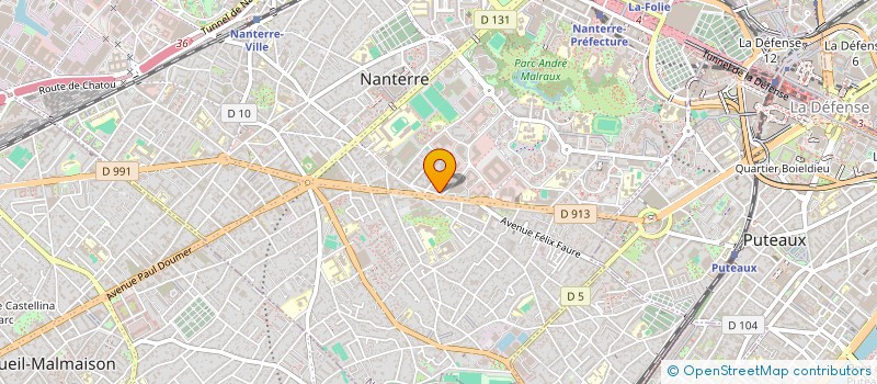 localisation de l'entreprise HUIBAN ET CIE à NANTERRE