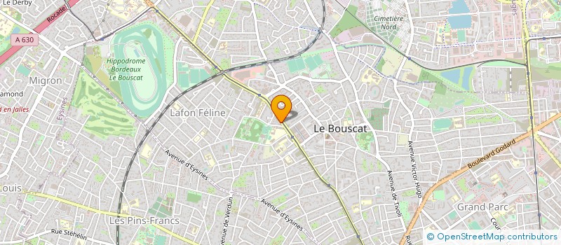 localisation de l'entreprise HUIL.COM.VINS  LE BOUSCAT