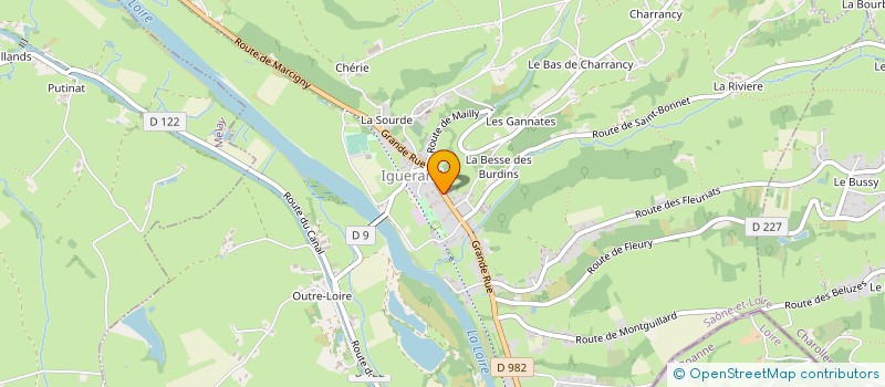 localisation de l'entreprise HUILERIE JEAN LEBLANC ET FILS à IGUERANDE