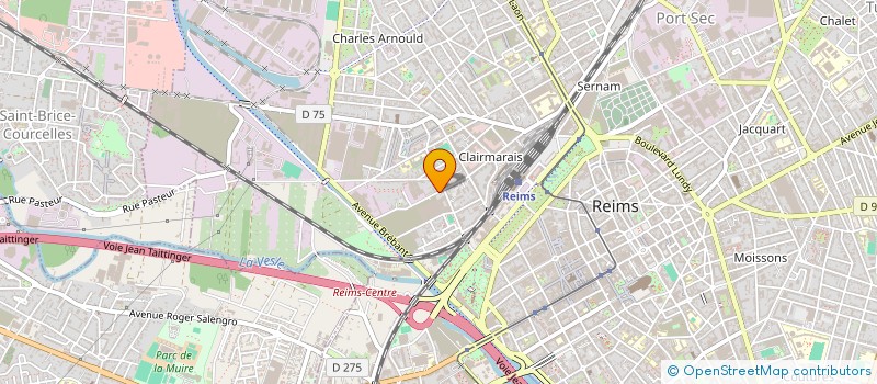localisation de l'entreprise HUILERIE MELAN MOUTET à REIMS