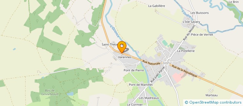 localisation de l'entreprise HUILERIE VIGEAN à CLION