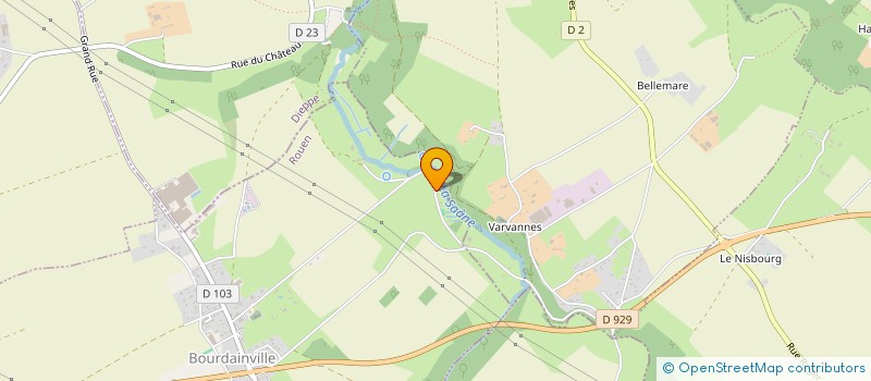 localisation de l'entreprise HUILES DESFORGES  BOURDAINVILLE