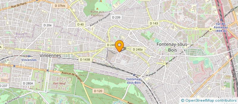 localisation de l'entreprise HUILLET FORMATIONS à FONTENAY-SOUS-BOIS