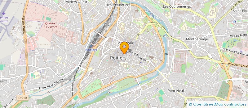 localisation de l'entreprise HUIS CLOS SAS  POITIERS