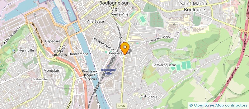 localisation de l'entreprise HUISAT62  BOULOGNE-SUR-MER