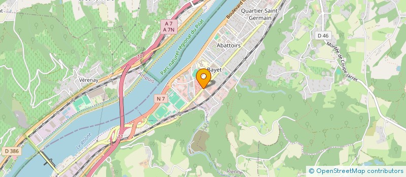 localisation de l'entreprise HUISS'IMMO  VIENNE